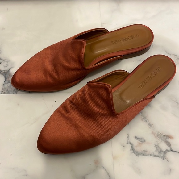Le Monde Beryl Venetian Mules in Orange